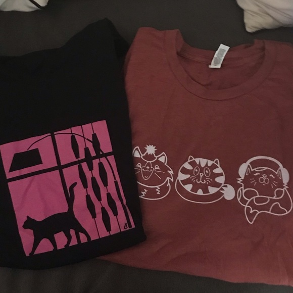 Cat Lady NWOT Autumn Tee Shirt Bundle (2) in XL - Picture 2 of 13